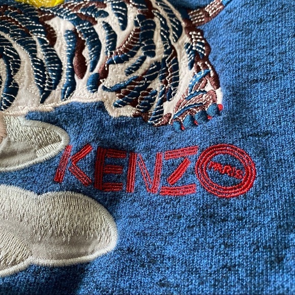 KENZO Men's sz S Embroidered Tiger Zip Up HOODIE - Picture 13 of 15